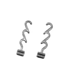 Triple Crimpable Curved Hooks- 10pcs/pack
