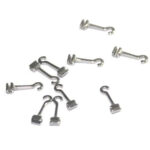 Single Crimpable Curved Hooks - 10pcs/pack